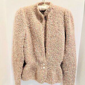 HAND KNITTED PEPLUM SWEATER